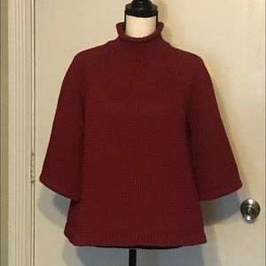 Red, Mock turtleneck red sweater